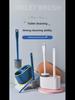 Pin Tu Long Handle Wall-Mounted Toilet Brush Set - No Dead Angle Bathroom & Gap Cleaning Brush