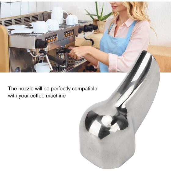 Single Spout, Single Spout Portafilter Suitable for 3/8 In NPTS Thread Espresso Machines, Convenient And Portable 304 Stainless Steel Single