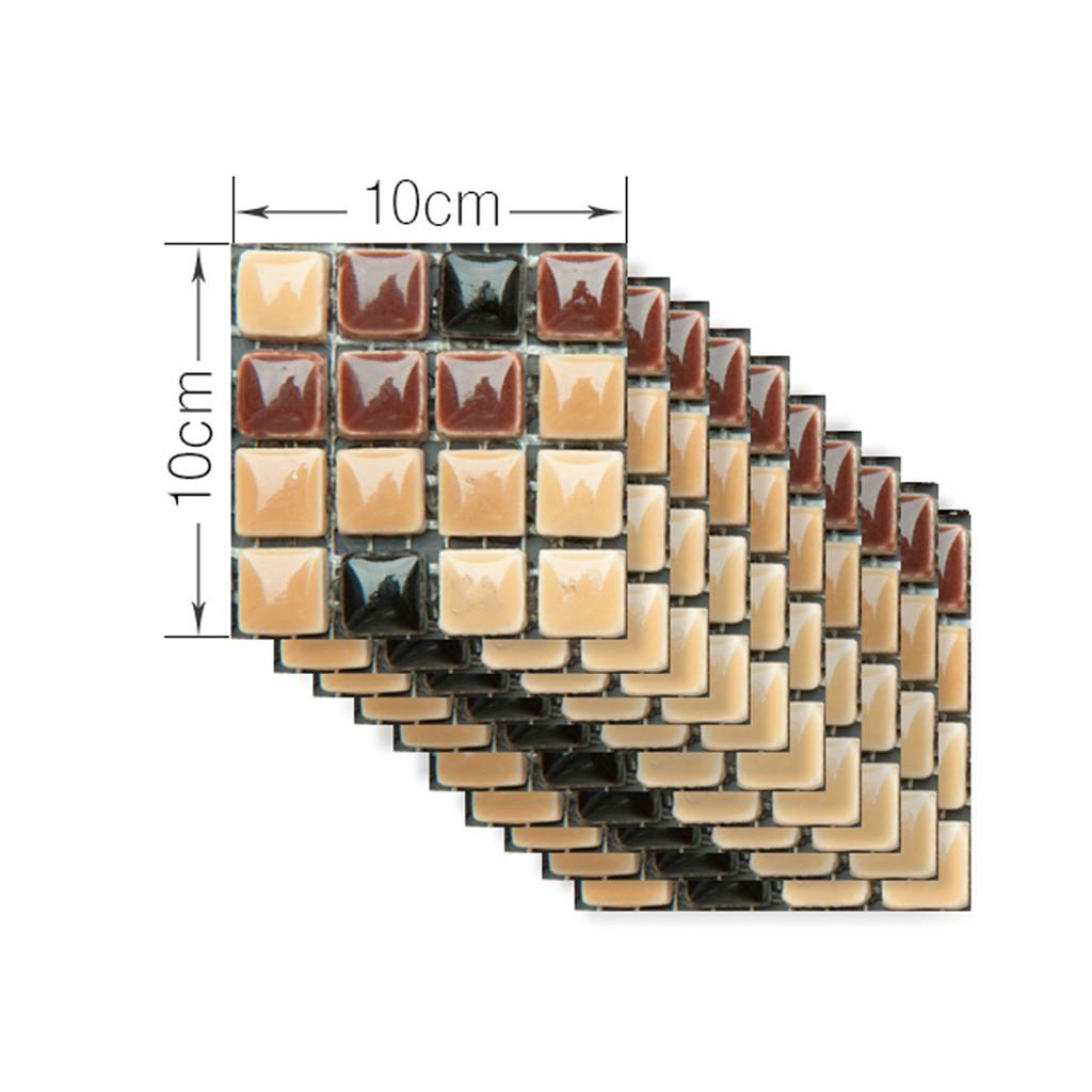 30PCS Self-adhesive Bathroom Kitchen Decor Home Wall 3D Tile Sticker