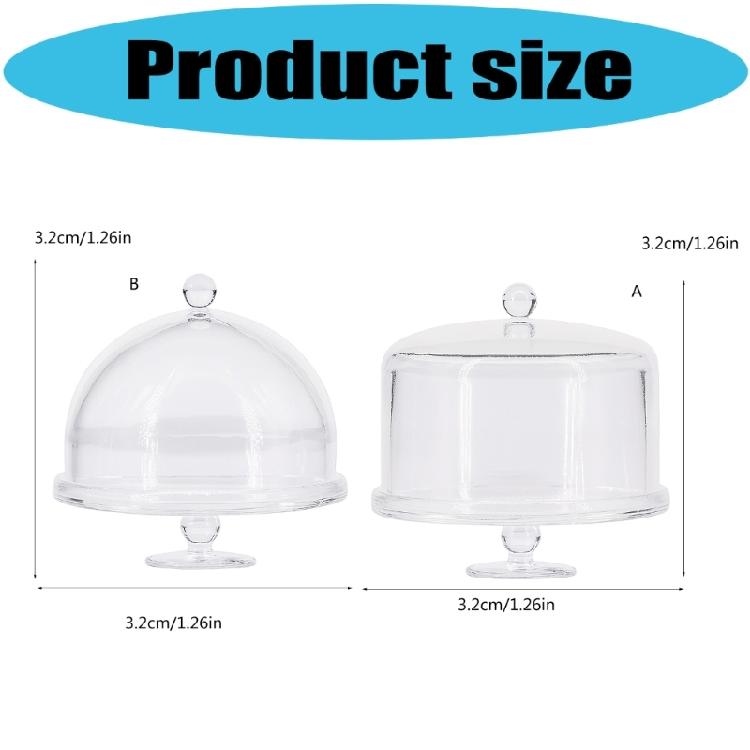 Plastic Elevated Cake Serving Tray For Miniature Room Decoration Cake Shop Simulation Display Tray Decorative Accessory