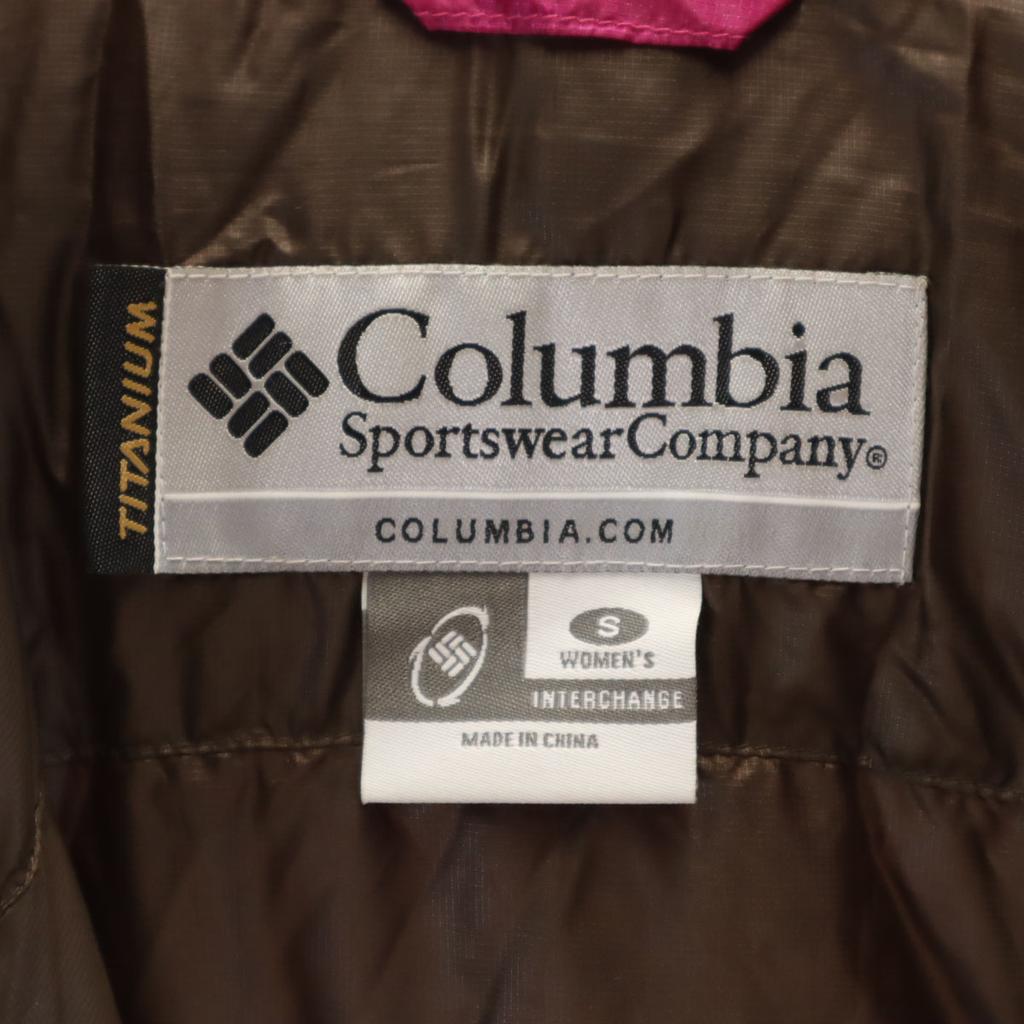 Columbia Down jacket S pink Outdoors Women Used