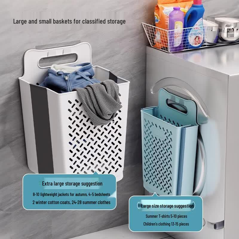 JiaDu Foldable Wall-Mounted Laundry Hamper