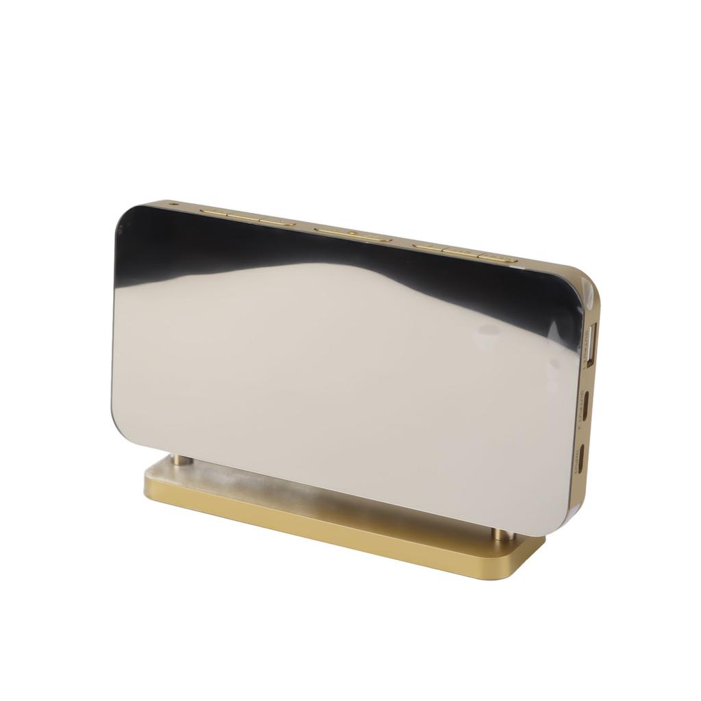 RGB Alarm Clock Large Big Numbers USB Plug In Led Digital Desktop Clock 7 Color Night Light for