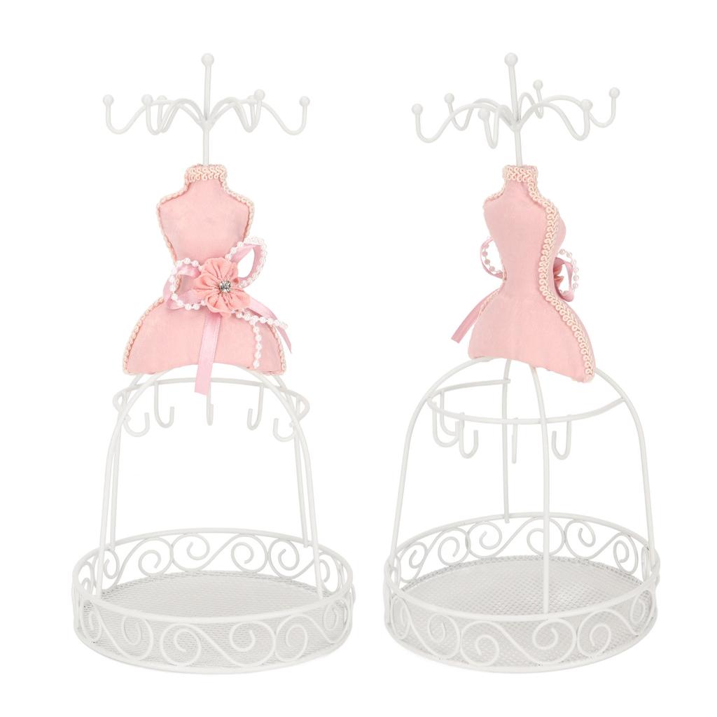 Jewelry Displays Stand Mannequin Princess Model Dress Rack for Hanging Earring Bracelet Rings
