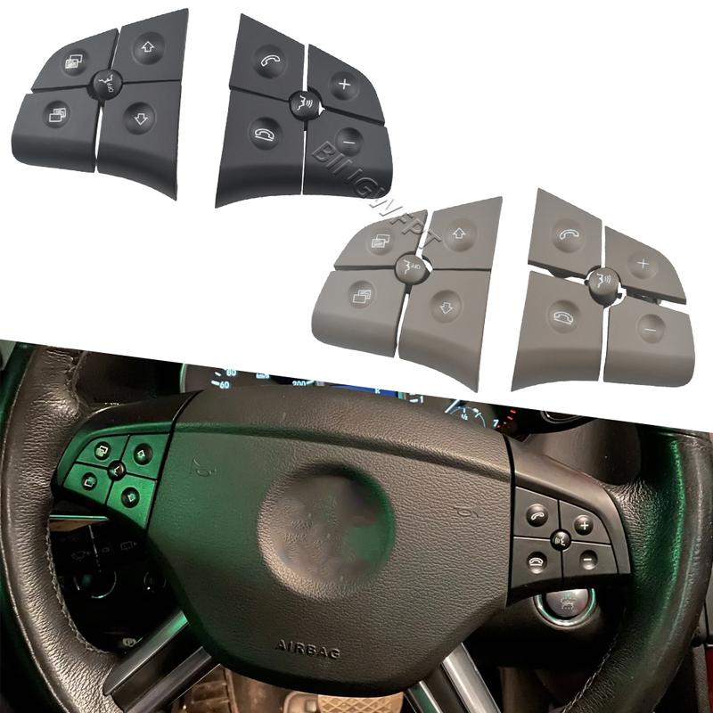 2Pcs 10 Keys Car Steering Wheel Switch Button For Benz B-Class W245 2008 2009 2010 2011 Auto Accessories