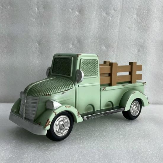 Vintage Truck Bird Feeder, Outdoor Retro Pickup Bird Feeder, Rustic Hanging Bird Feeder, Wild Bird Feeder for Farmhouse Patio Garden Backyard Decor
