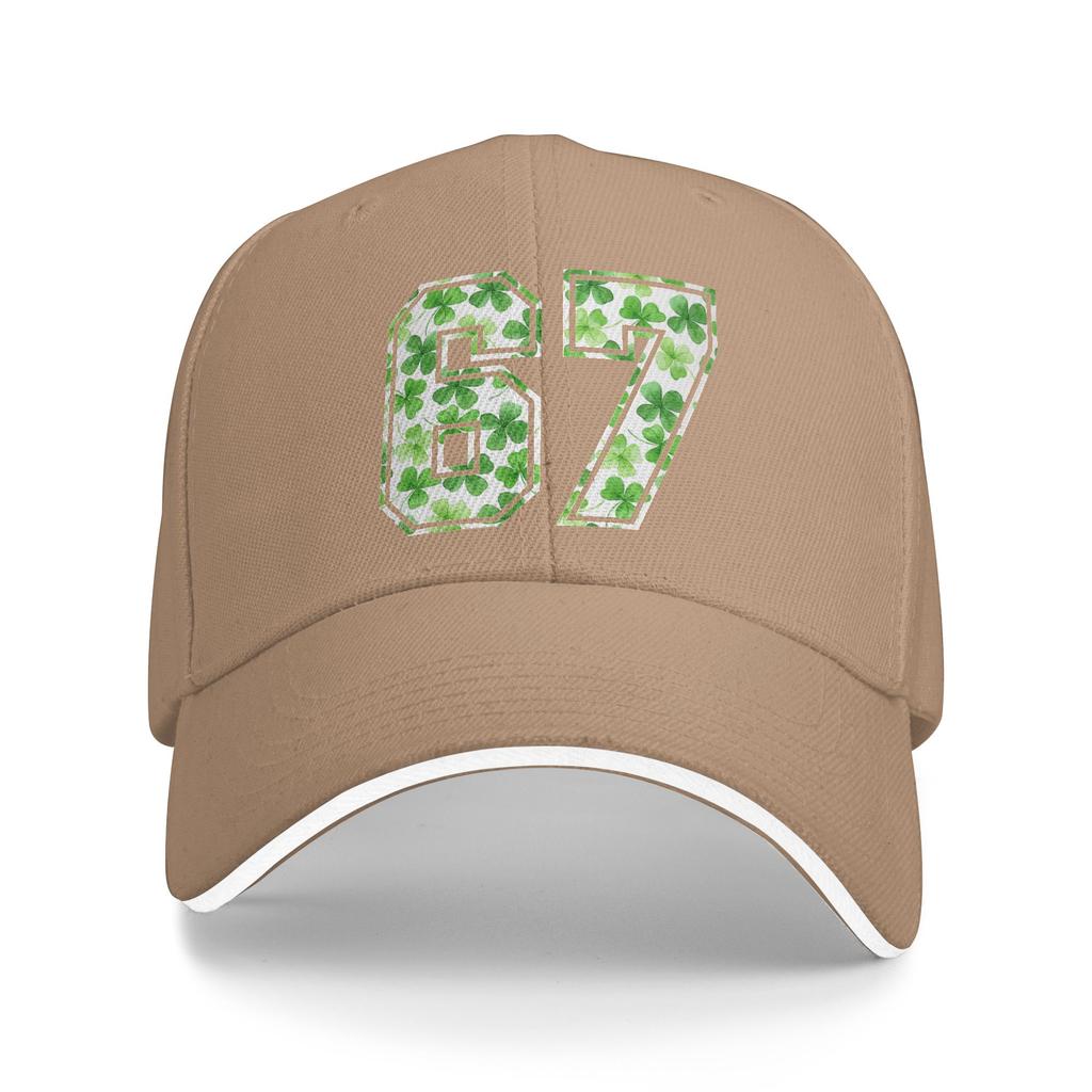 Six Seven Meme 67 St Patricks Day Shamrock 6 7 Meme Casual Baseball Cap Outdoor Sport Trucker Hat Summer Sun Men Snapback Cap