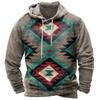 Vintage Graphic Men's Hoodies Indian Traditional Print Pullovers Oversized Casual Hooded Sweatshirts Ropa Hombre Unisex Clothing