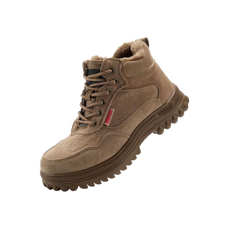 

Мужская зимняя защитная обувь: Пластиковый подносок, Защита от ударов, Защита от проколов, Дышащий, Утолщенный для строительных площадок. ZCDG-9 Khaki;37