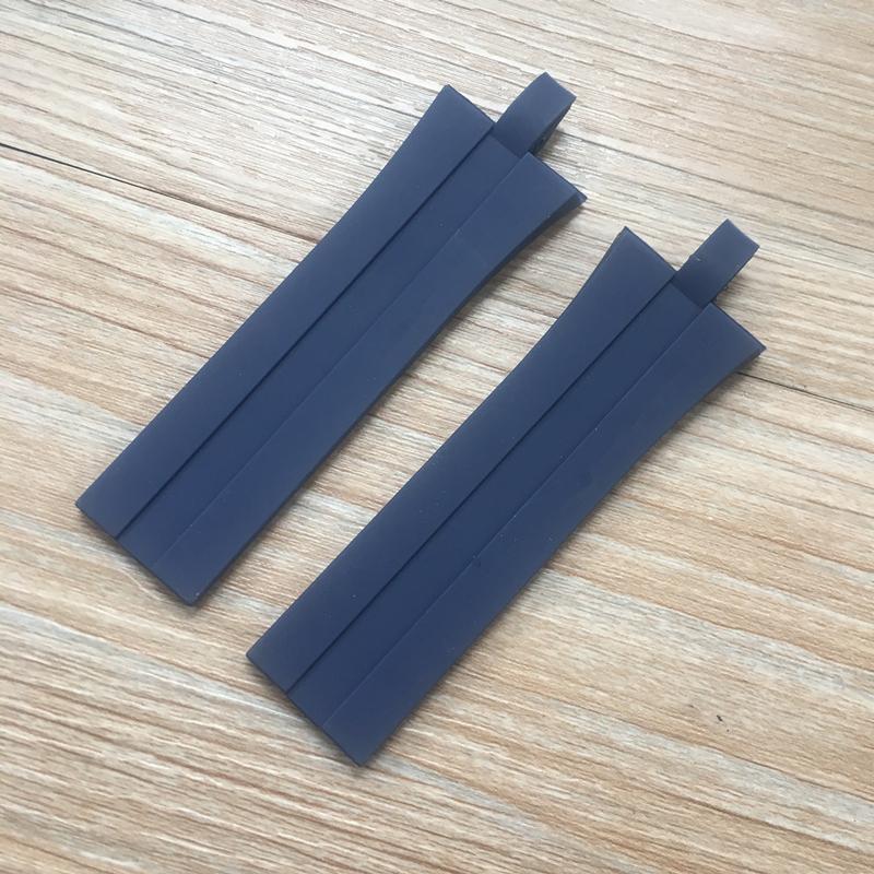 Brand 26mm*22mm Blue Brown Black Silicone Rubber Watchband Fit For Porsche Design P6360  Watch Accessories Strap Belt  Bracelet
