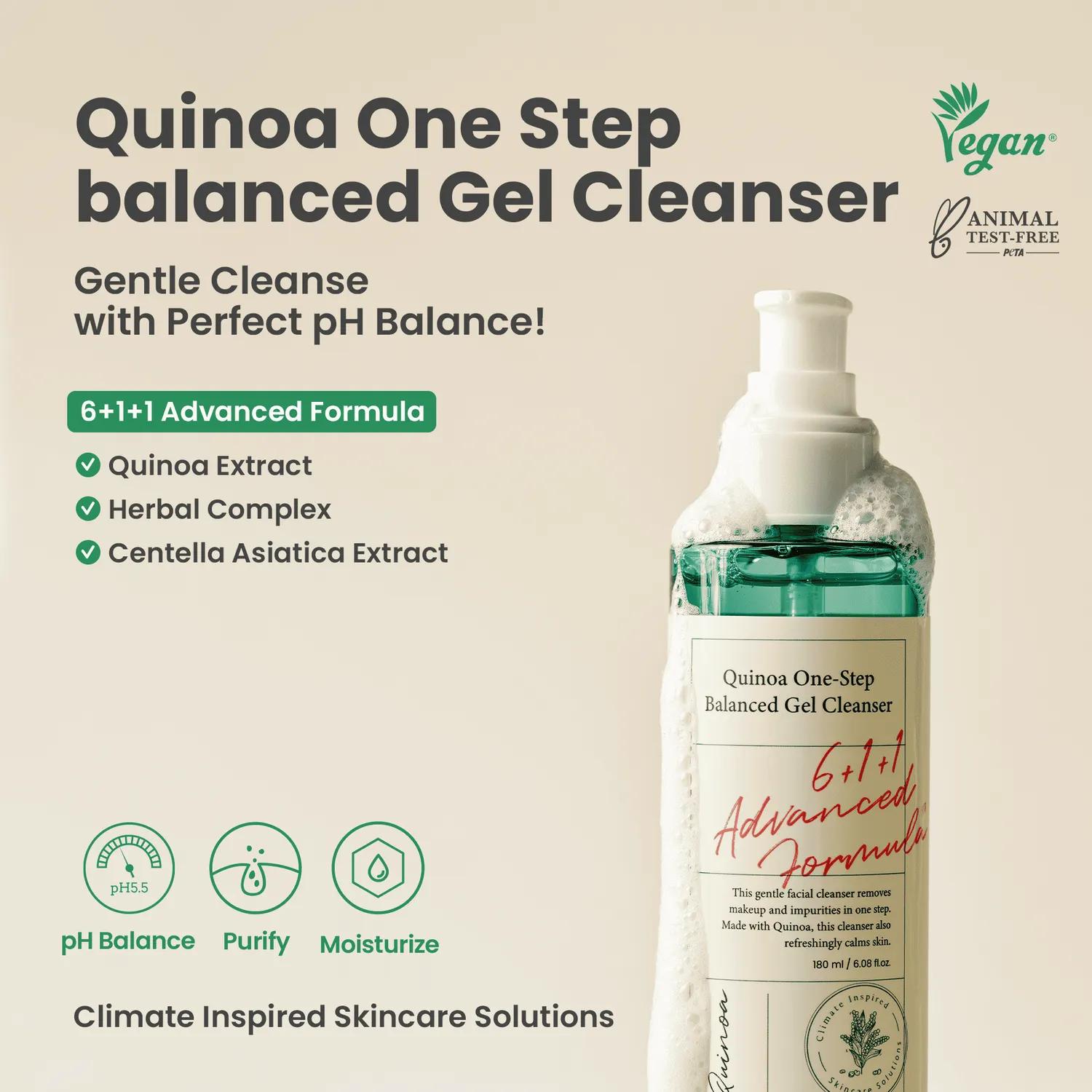 

Quinoa One-Step Balanced Gel Cleanser 180ml