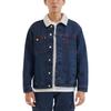 Levis Solid Color Single-Breasted Thick Long Sleeve Denim Jacket Men Jackets Blue A7369-0000