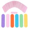 100Pcs/Lot 6Cm Mini Nail Files Art Tools Artificial Sander Paper Buffers Disposable Cuticle Remover Buffers Slim Crescent Grit
