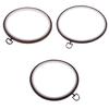 3Pcs Wood Embroidery Hoop Ring Stitch Circle Sewing Craft Tools