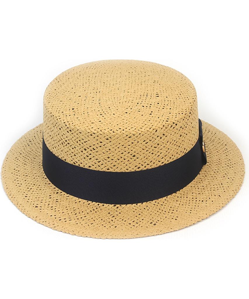 NEIB Line Beige Short Panama Hat