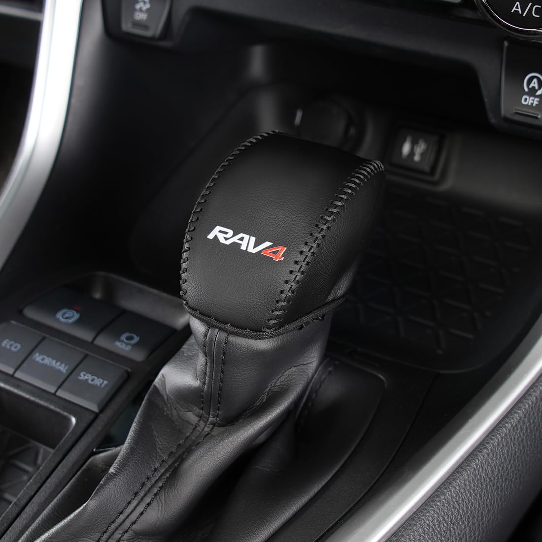 

Накладка на ручку переключения передач, специально для RAV4 серии 50, Совместима с RAV4 PHV серии XA50, Автомобиль чёрный