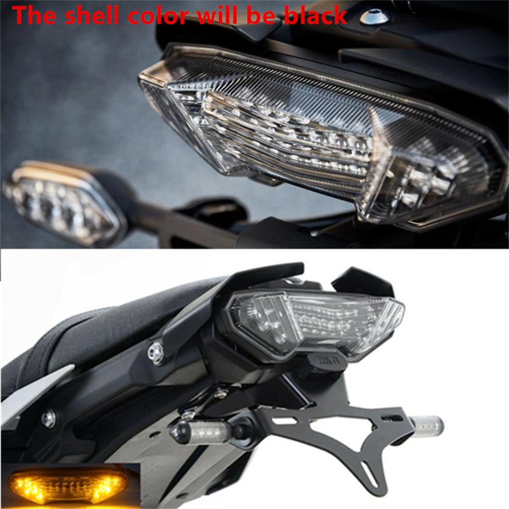 Smoked LED Tail Brake Light Turn Signal Lamp For Yamaha FZ09 MT09 FJ09 FZ10 MT10