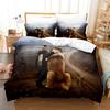 3D Digital Printing Bedding Four-piece Set Three-piece Set Animal Puppy Bed Sheet Quilt Pillow