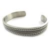 Les Trésors De Lily [M8804] - Silver 'Peaceful' Steel Bracelet - 64 Mm 11 Mm