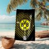 proof beach towel with Borussia Dortmund pattern - soft,absorbent,quick-drying,machine washable - perfect for swimming,camping,bathing