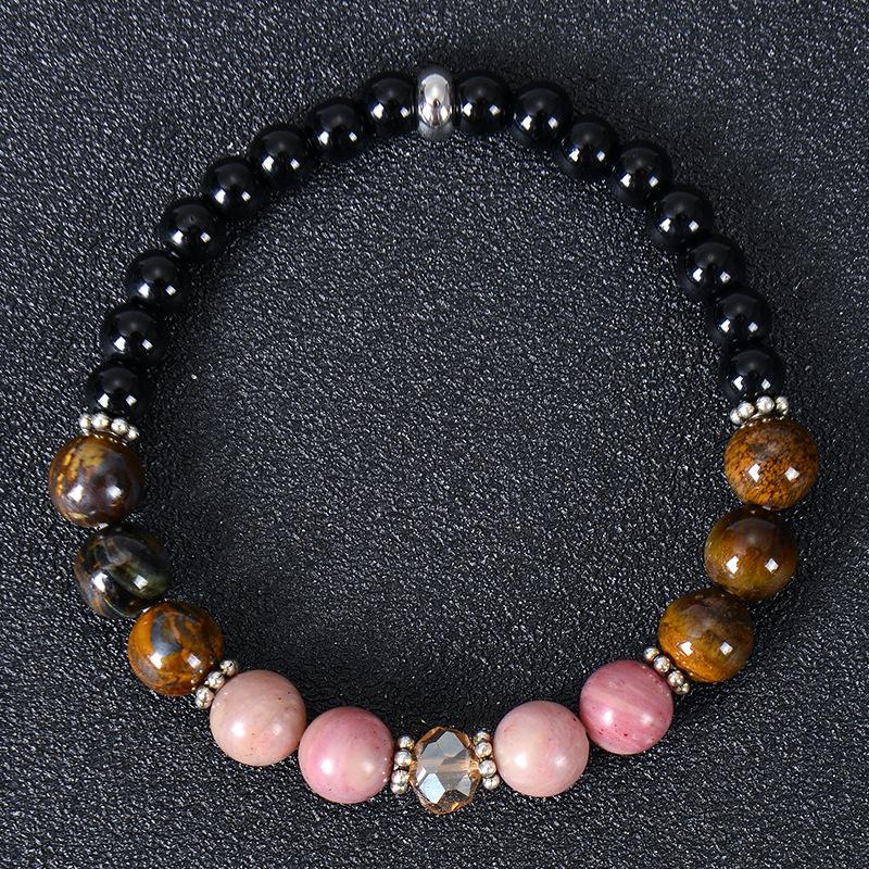 Natural Stone Bracelets Women Healing Amethyst Zircon 7 Chakra Beads Bangles Yoga Stone Gift for Couple Items  Gift