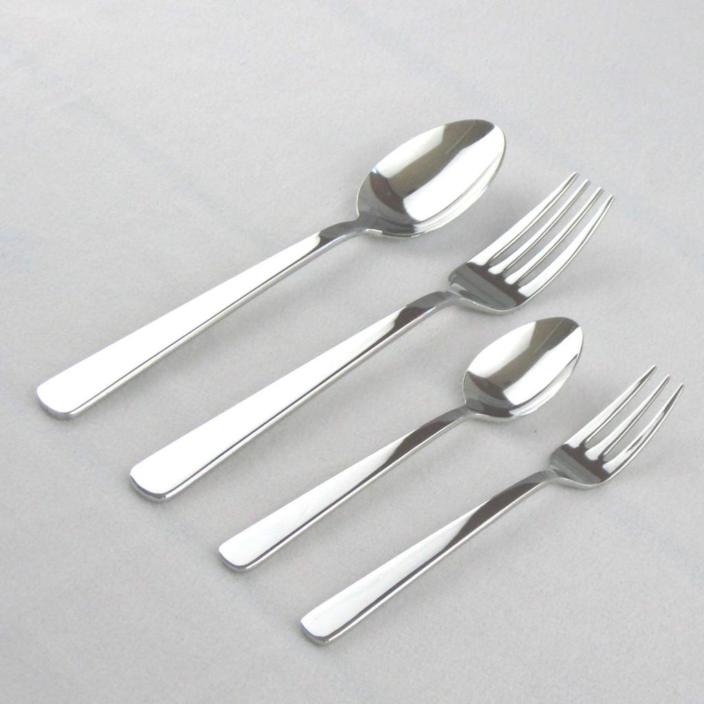 Nagao mA Dinner Cutlery 4 Mirror Stainless Made in Japan Set, Pieces, Finish, 18-8 Steel,