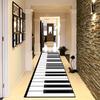 Non-Slip Carpet for Bathroom, Kitchen & Corridor, Music Theme, Piano Keyboard Pattern, Durable Stain Resistant Decorative Floor