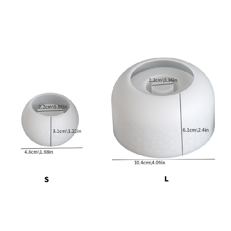 Geometric Dot Silicone Candle Stand Mold For Handmade Resin Candle Trays Jewelry Dishes And Party Decors