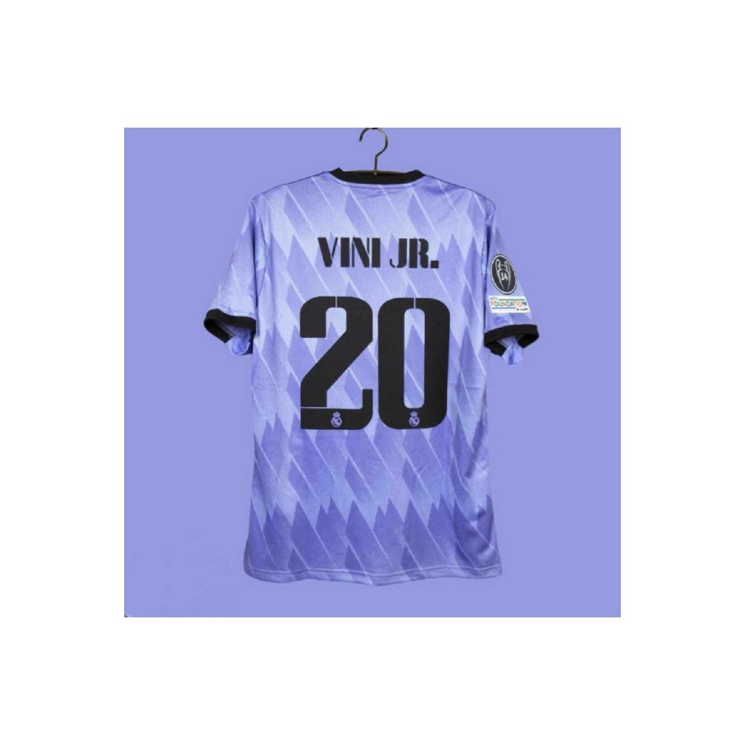 

Выездная майка Вини Джуниор сезона 2022/23 (пурпурный)