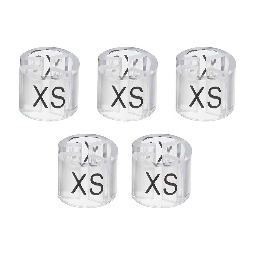 

5Pcs Plastic Hanger Clothes Markers Ring Shape Markers Size Hanger Tags Label Size Markers Clothing Organization