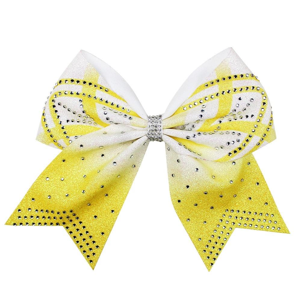 

12 шт./Лот Кастомный сублимированный бриллиантовый бант для чирлидинга, дизайн со стразами и кристаллами для сумки чирлидера и гимнастической одежды elastic style