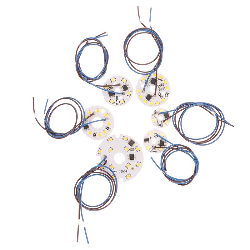 2W 3W 6W AC 220V Circular Pendant Light Renovation Patch Cold Warm White Lamp Beads For Bulb No Need Driver LED Chip