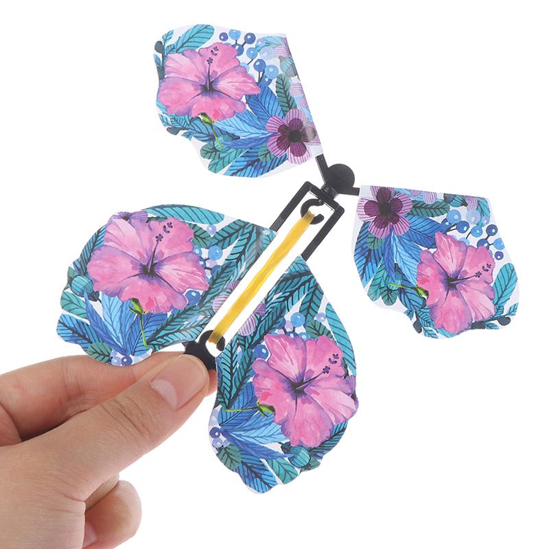 10 X Sihirli Kelebek Kart Oyuncaklı Uçan Kelebek Boş Ellerle