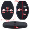 Negesu Compatible No Logo VW Volkswagen Door Striker Cover Black
