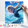 Disney Frozen Elsa Oil Painting Kit Digital Painting Art Handmade Diy Home Room Decorations. 86 Characters.