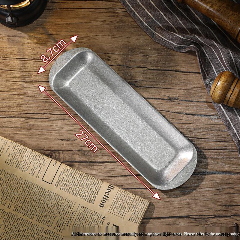 Korean-Style Retro Stainless Steel Snack Tray