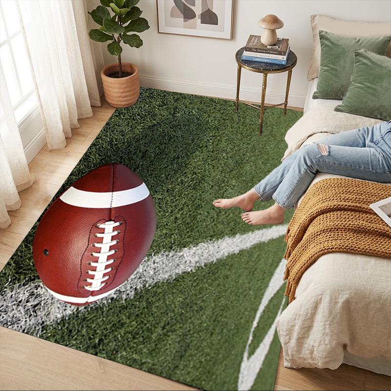 Football Field Living Room Nonslip Area Rug Soft Carpet For Bedroom Game Playroom Sofa Office Home Decor Doormat Christmas Gift C9301874