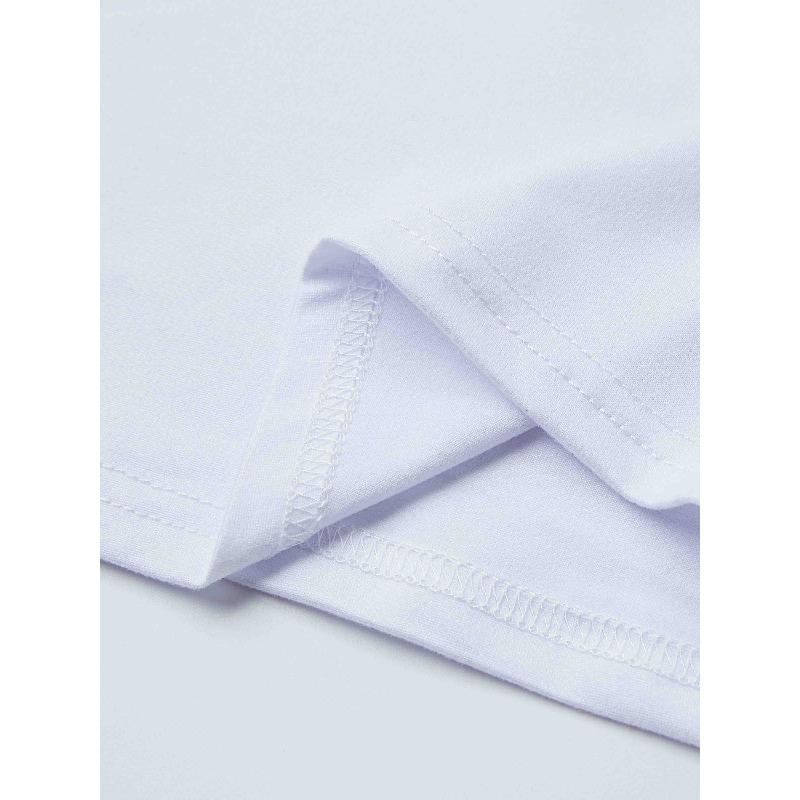 T-shirt Imprimé Lettre JESUS Taille Européenne, Haut Décontracté à Col Rond Manches Courtes Pour Printemps & Été, Vêtements Femme