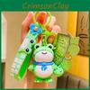 Cute Cartoon Frog Keychain Pvc Material Perfect For Backpacks And Keyrings