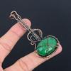 Emerald Pendant, 999 Copper Wire Wrapped Pendant Gemstone Jewelry, Handmade Pendant Amazing Jewelry, Gift For Her