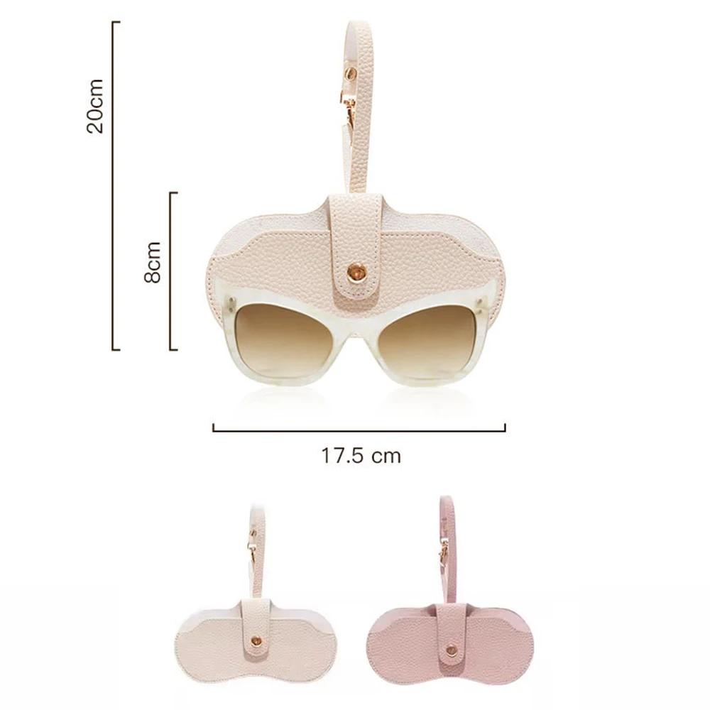 Soft Leather Glasses Bag Case Solid Sun Glasses Pouch Simple Eyewear Storage Bags Portable Sunglasses Box Eyeglasses Case