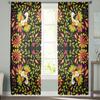 Mexico Geometric Abstract Flower Bird Chiffon Sheer Curtains for Living Room Bedroom Home Decoration Window Voiles Tulle Curtain