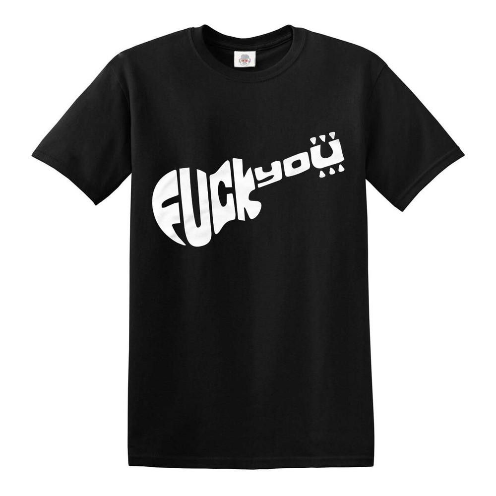 Guitar fk you tshirt funny joke gift present tee 2XL