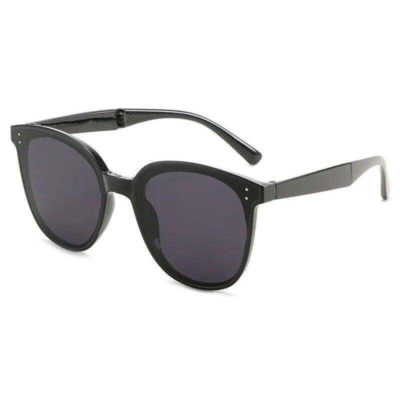 Fashion Classic Portable Foldable Sunglasses UV400 Summer Vintage Retro  Eyewear Women Lady Riding Eyeglasses Sun Shade