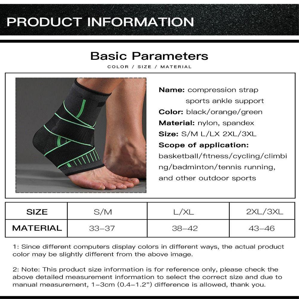 Elasticity Sports Ankle Brace Compression Strap Support Weave Elastic Bandage Foot Protective Gear Gym Fitness Ankle Belt
