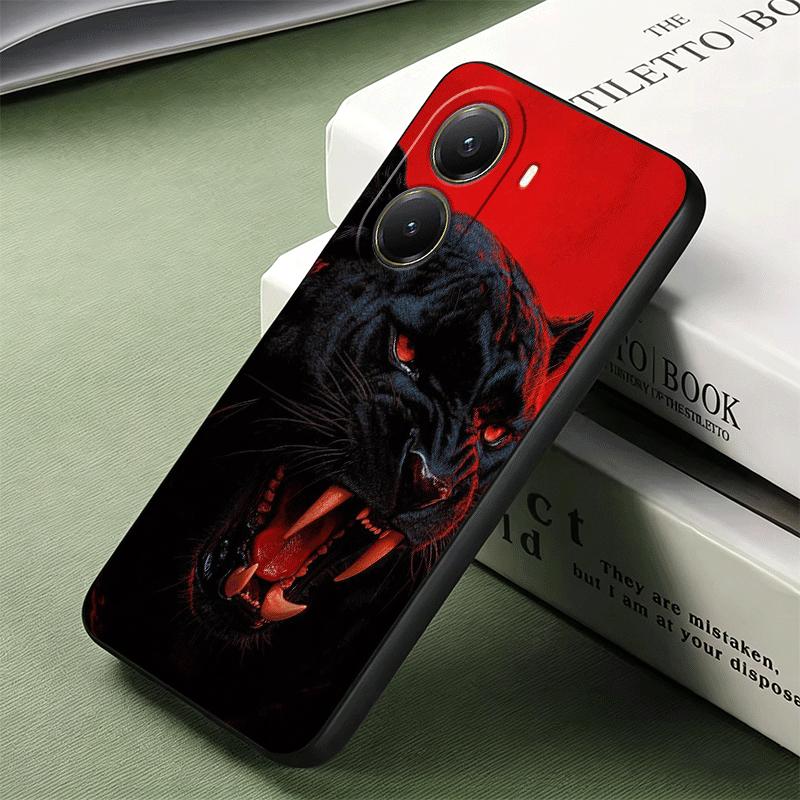 Black Panther Cool Animal Soft Phone Case for Xiaomi Poco X5 X6 X7 X8 Pro Max X3 F7 F8 Ultra M8 M7 M6 M5 Redmi 15 15C 14C 13C 12