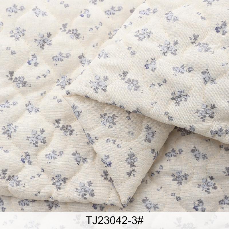 0.5m/1m/2m Blue Small Floral Thicken Quilting with Cotton Fabric for Children's Clothing Winter Blankets DIY Clothing Fabrics