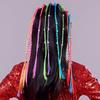 SYGA Girls Braided Wigs, Colorful Hair Accessories, Braided Hair Clips (Gripper Beaded Heart)