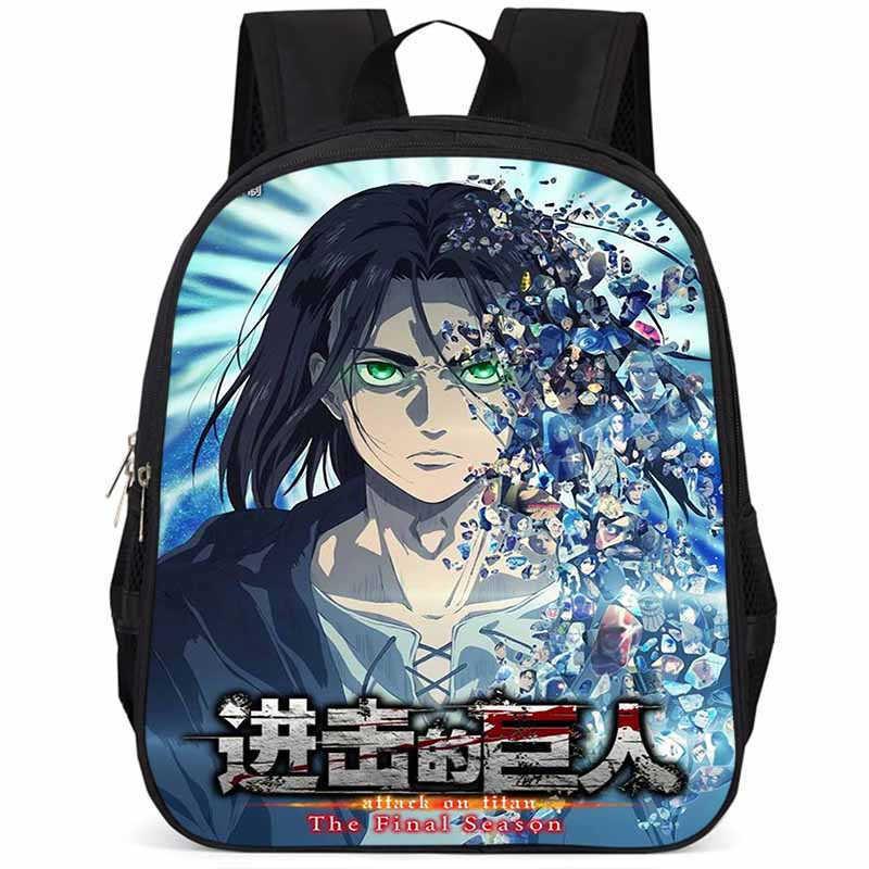 

Unisex 15 Inch Attack On Titan School Bag For Children Lightweight And Durable 17