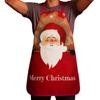 Christmas Aprons Christmas Tree Santa Claus Dress-Up Decorative ApronsWaterproof and Oil-Proof for Festive Cooking Holiday Decor